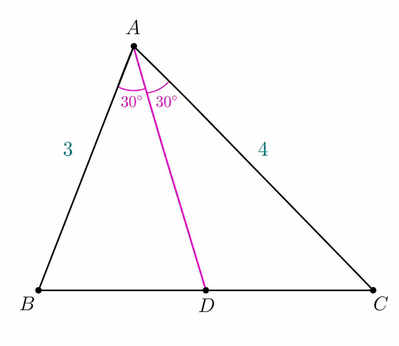 Angle Bisector Theorem Example 1 solution