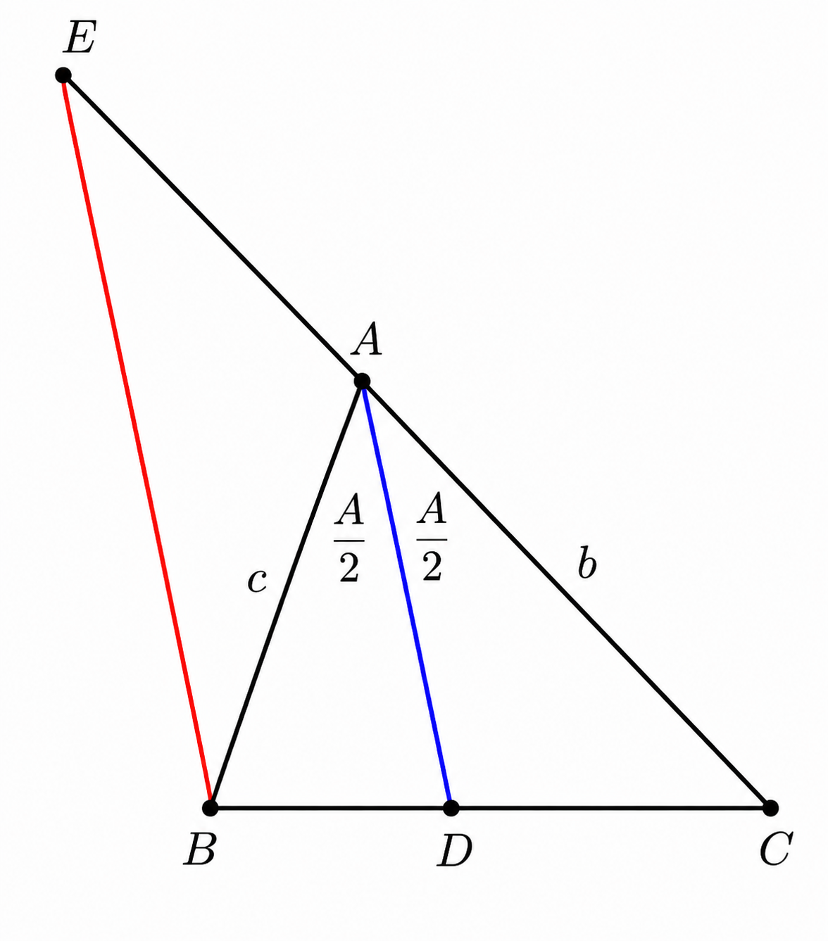 Angle Bisector Theorem figure