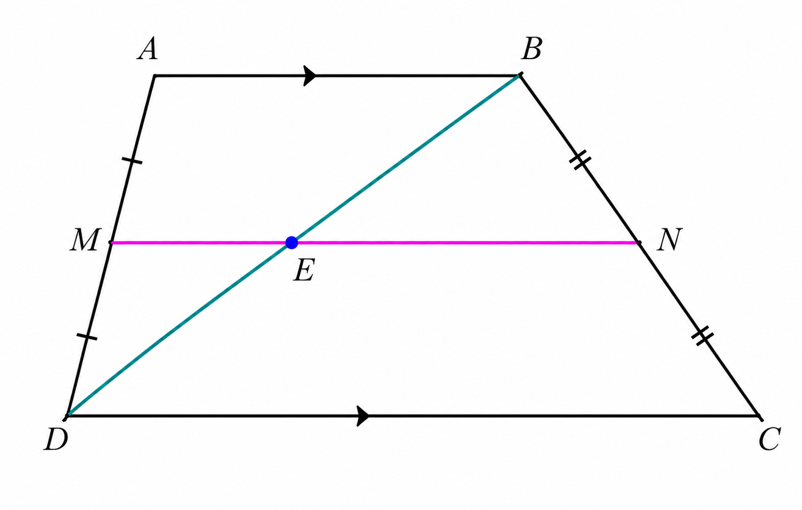Length proof for the Trapezoid Midsegment Theorem