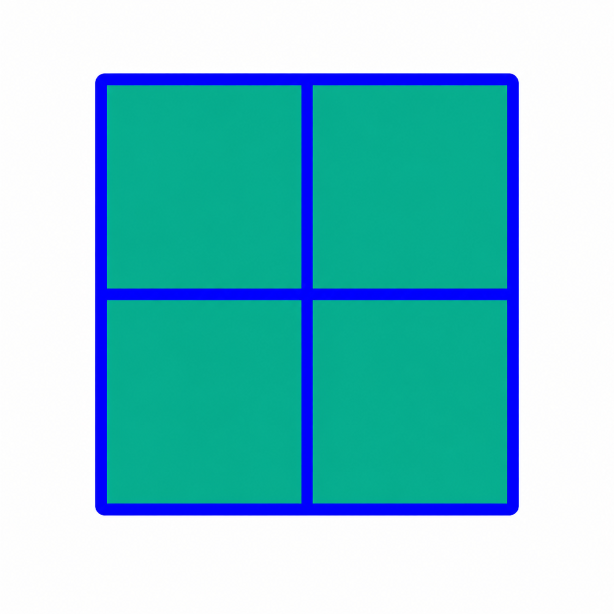 2 by 2 grid