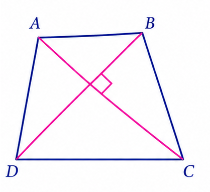 Quadrilateral with perpendicular diagonals